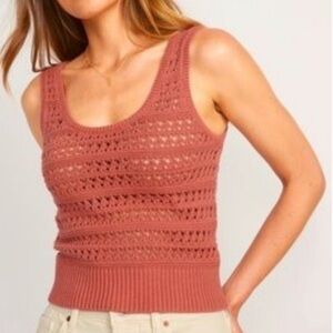 Old Navy Crochet Knit Tank Top